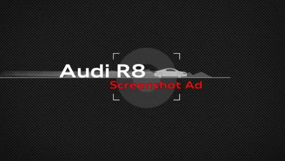 Audi R8 screenshot advertentie